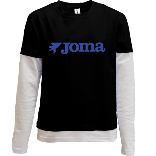 Комбинированный детский лонгслив с логотипом Joma