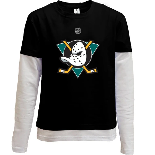 Комбинированный детский лонгслив Anaheim Ducks (2)