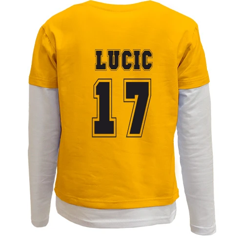 Комбинированный детский лонгслив, Желтый, Milan Lucic