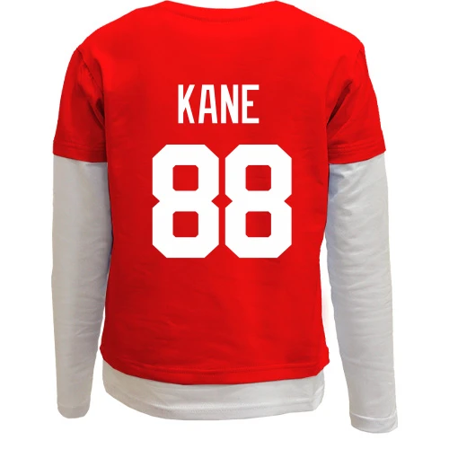 Комбинированный детский лонгслив, желтый, Patrick Kane