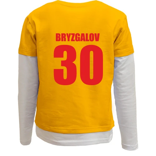 Комбинированный детский лонгслив, желтый, Ilya Bryzgalov