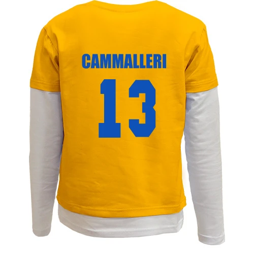 Комбинированный детский лонгслив, желтый, Michael Cammalleri