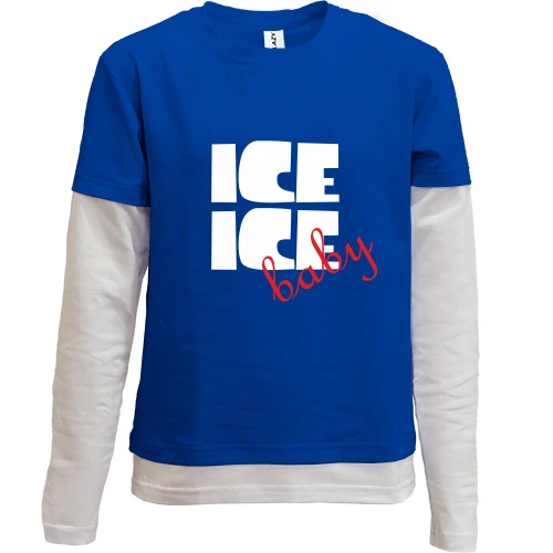 Комбинированный детский лонгслив Ice Ice Baby