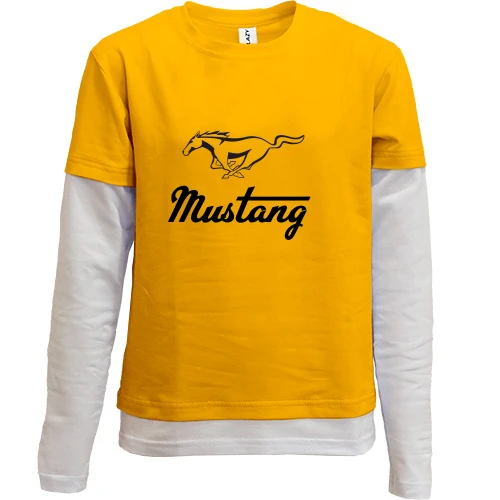 Комбинированный детский лонгслив Mustang