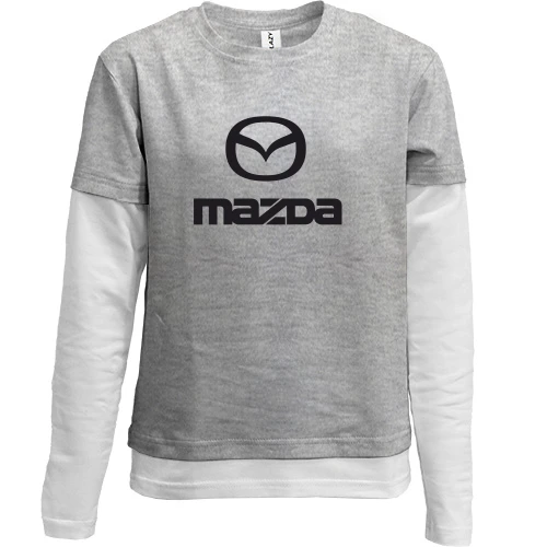 Комбінований дитячий лонгслів Mazda