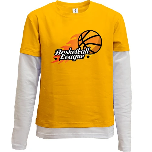 Комбинированный детский лонгслив Basketball League