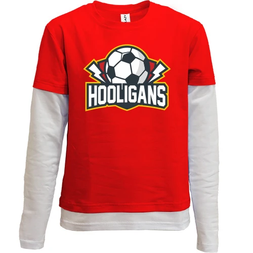 Комбинированный детский лонгслив Hooligans Soccer