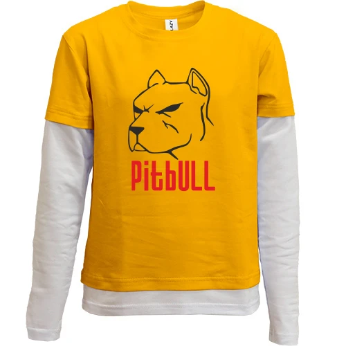 Комбинированный детский лонгслив Pitbull