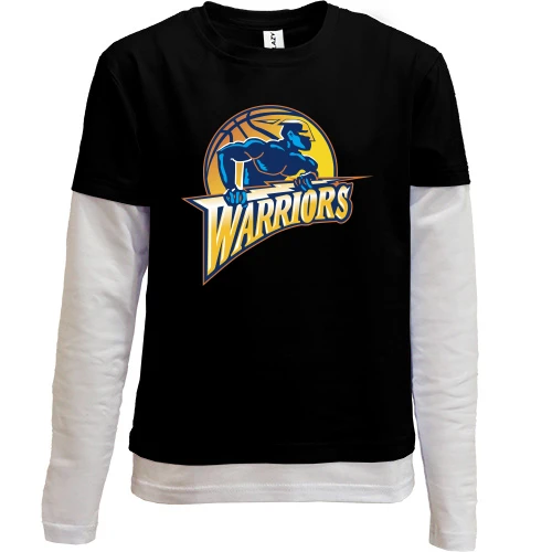 Комбинированный детский лонгслив warriors