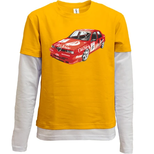 Комбинированный детский лонгслив Alfa Romeo racing car