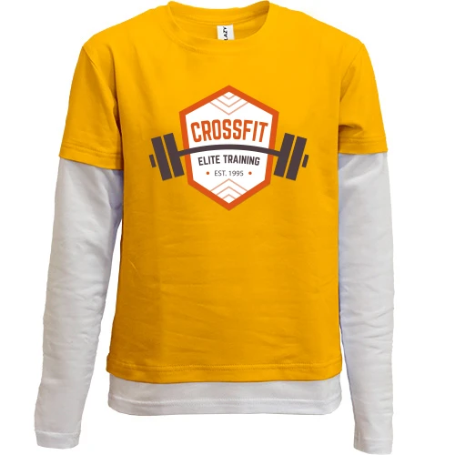 Комбинированный детский лонгслив crossfit elite training