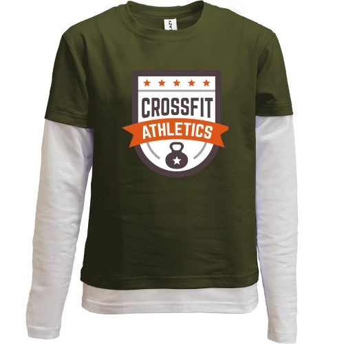 Комбинированный детский лонгслив crossfit athletics 2
