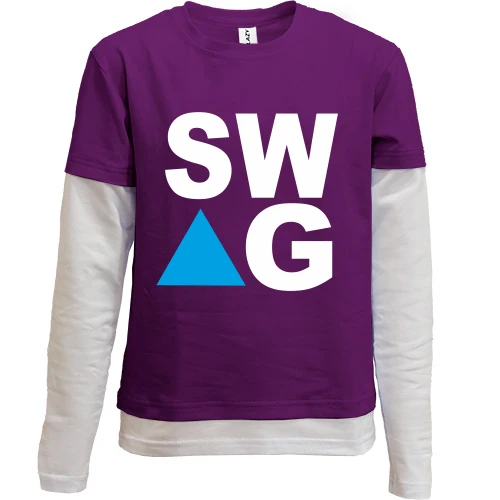 Комбинированный детский лонгслив SW-AG Triangle