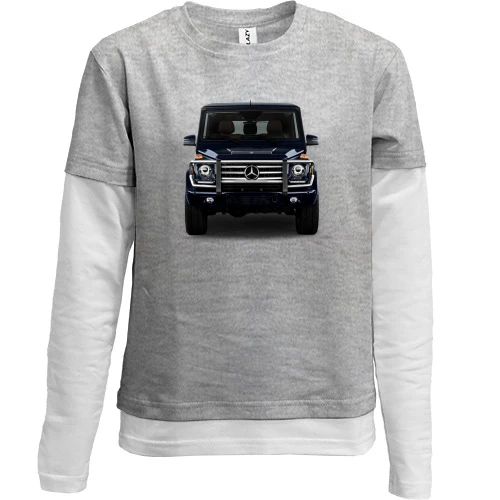 Комбинированный детский лонгслив Mercedes G Class (Гелик)