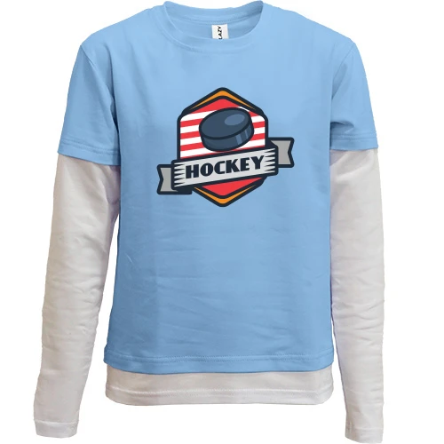 Комбинированный детский лонгслив Hockey