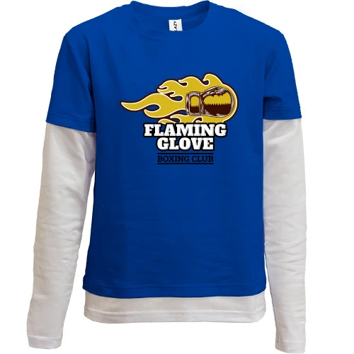 Комбинированный детский лонгслив flaming glove