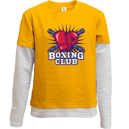 Комбинированный детский лонгслив boxing club 2