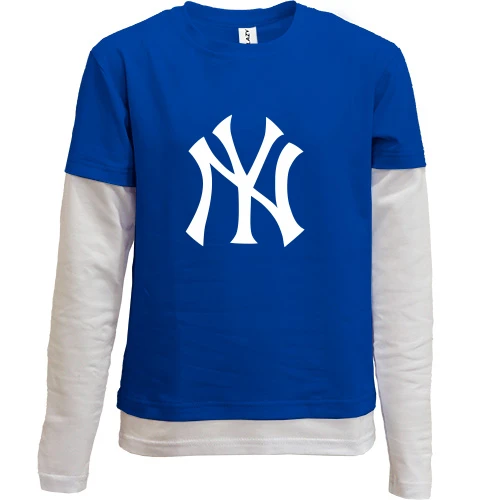 Комбинированный детский лонгслив New York Yankees