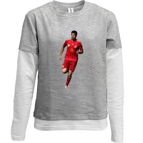 Комбинированный детский лонгслив c Diego Costa