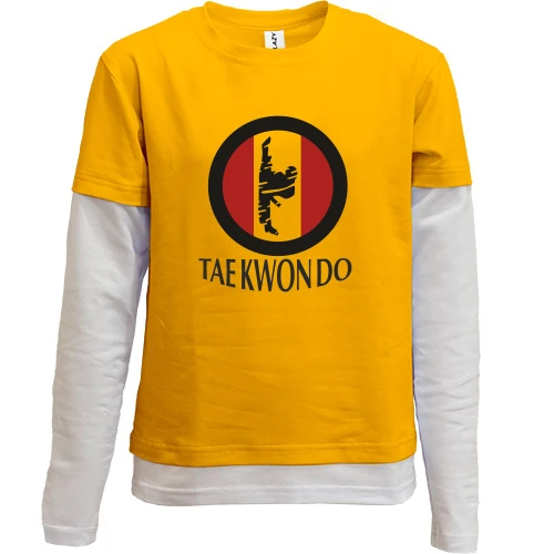 Комбинированный детский лонгслив WTF World Taekwondo