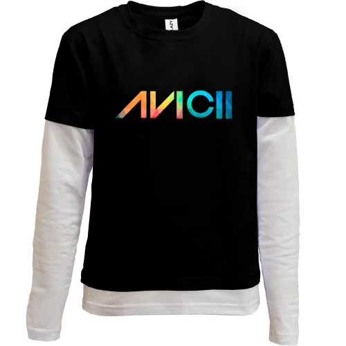 Комбинированный детский лонгслив Avicii