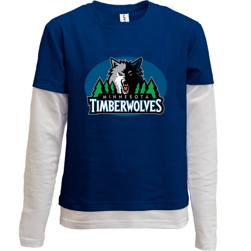 Комбінований дитячий лонгслів Minnesota Timberwolves