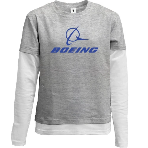 Комбинированный детский лонгслив Boeing (2)