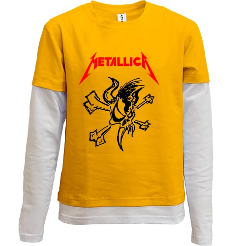 Комбинированный детский лонгслив Metallica (Live at Wembley stadium 2)