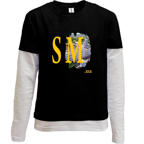 Комбинированный детский лонгслив sm.ua (Сумы)