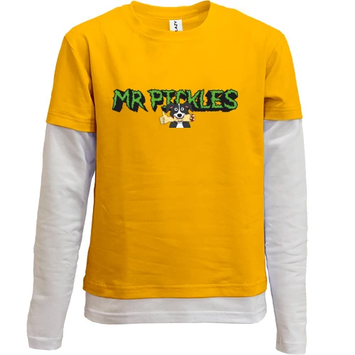 Комбинированный детский лонгслив Mr Pickles