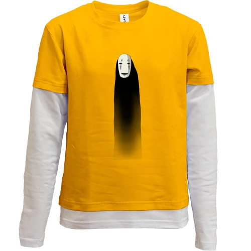 Комбинированный детский лонгслив No Face Man