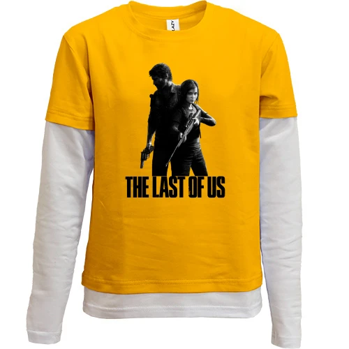 Комбинированный детский лонгслив, желтый, The Last of Us (BW)