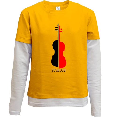 Комбинированный детский лонгслив 2 CELLOS