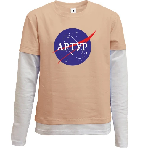 Комбінований дитячий лонгслів Артур (NASA Style)