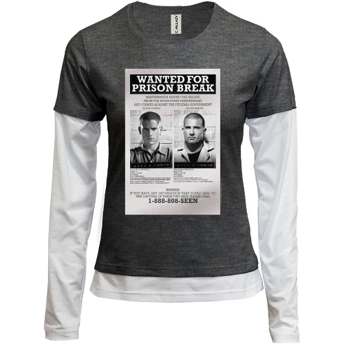 Женский лонгслив Комби Wanted for Prison Break