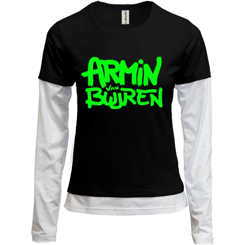 Женский лонгслив Комби Armin Van Buuren (графити)