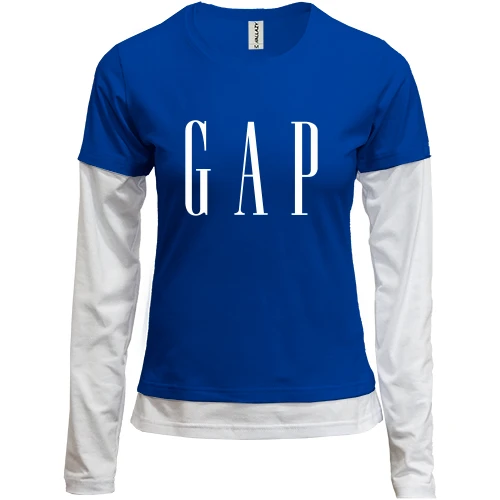 Женский лонгслив Комби с логотипом GAP