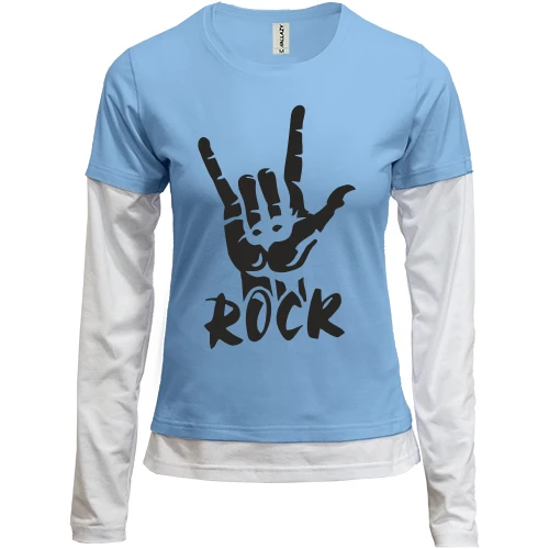 Женский лонгслив Комби Рок (Rock)