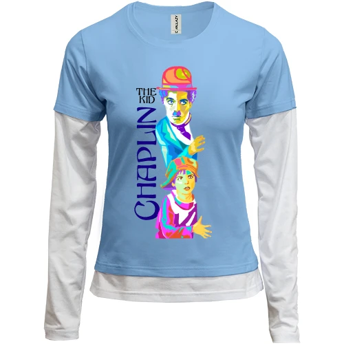 Женский лонгслив Комби Chasplin the kid