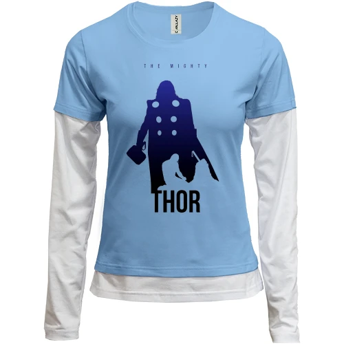 Женский лонгслив Комби с Тором (The Mighty)
