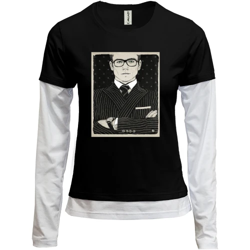 Женский лонгслив Комби с Экзи (Kingsman)