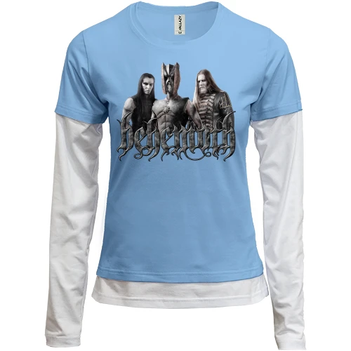 Женский лонгслив Комби, синий, Behemoth (Воины)