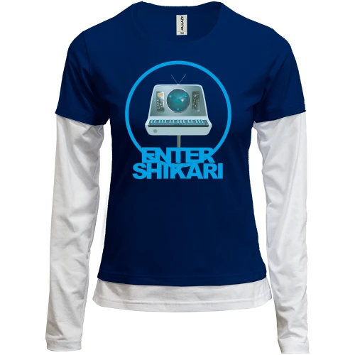 Женский лонгслив Комби, синий, Enter Shikari The Spark