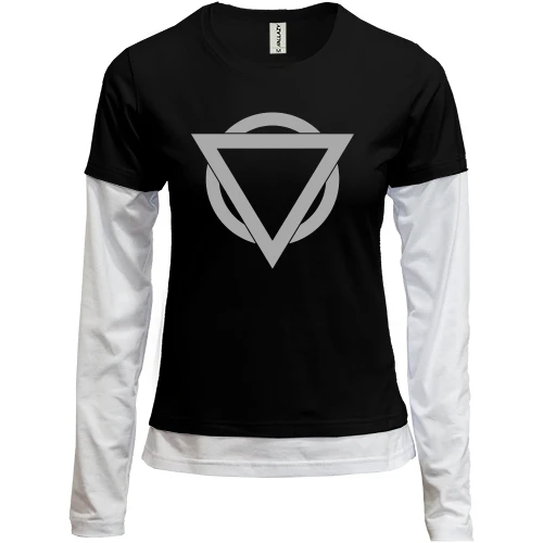 Женский лонгслив Комби, черный, Enter Shikari Logo Vest