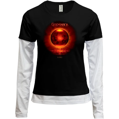 Женский лонгслив Комби, черный, Godsmack The Oracle