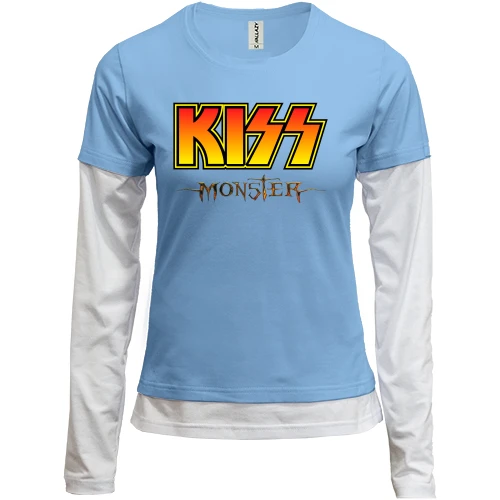 Женский лонгслив Комби KISS Monster