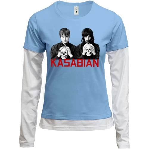 Женский лонгслив Комби Kasabian с черепом
