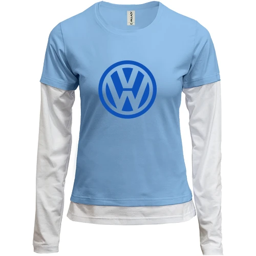 Жіночий лонгслів Комбі Volkswagen (лого)