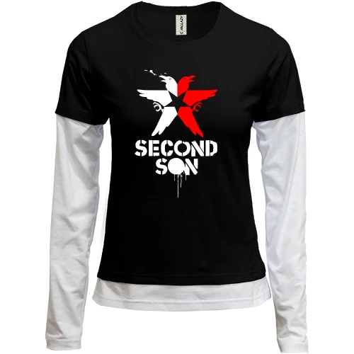 Женский лонгслив Комби Second son