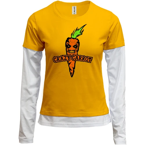 Женский лонгслив Комби Crazy Carrot